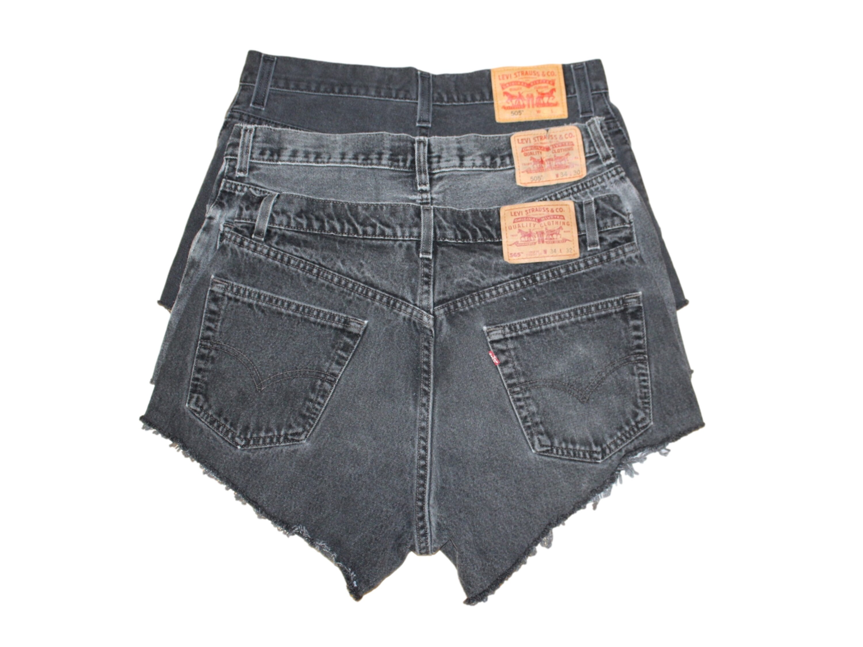 Mystery Shade Upcycled Vintage Levi's Shorts Black - Etsy