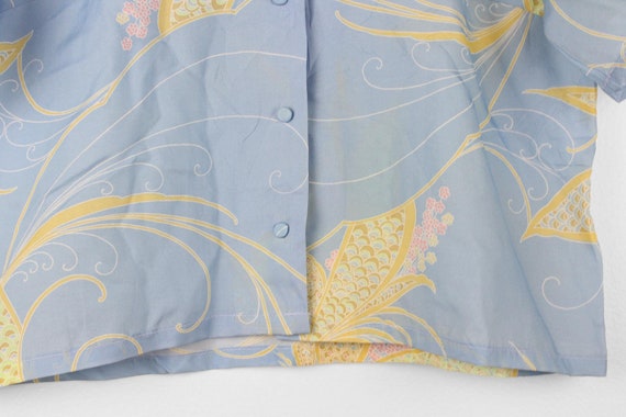 Baby Blue Reworked Vintage Cropped Short Sleeve B… - image 4