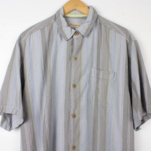 Silk and Cotton Vintage Short Sleeve Button Up Shirt, Men, Gender Neutral