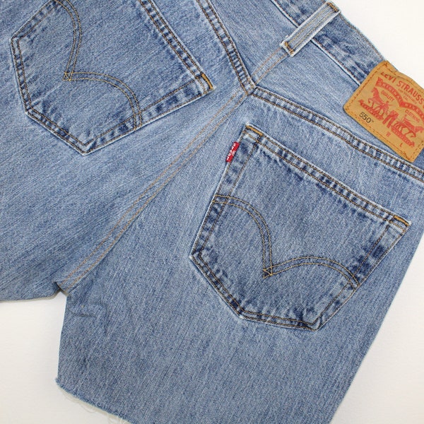 Reworked Vintage Levis Cut Off Shorts High Rise 28" Waist