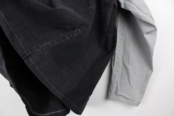 Upcycled Patchwork Denim Jacket with Tie Front, U… - image 8