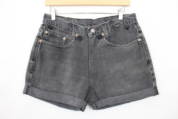 faded high waisted shorts