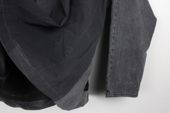 Upcycled Patchwork Denim Jacket, Kimono Style Tie… - image 4