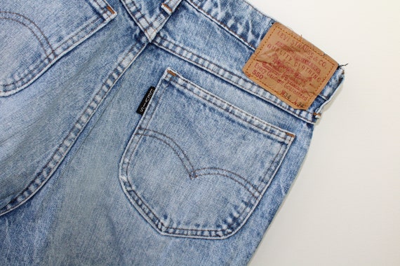 Upcycled Vintage Levi's Shorts, Jean, Light Wash … - image 5