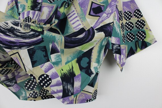 Reworked Vintage Cropped Short Sleeve Button Up S… - image 7