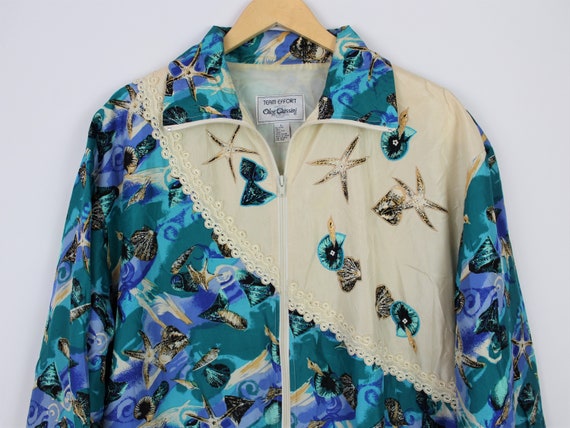 90's Vintage Silk Bomber Jacket, Women Unisex Wind