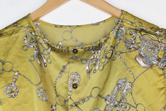 Reworked Mustard Yellow Vintage Cinched Blouse - image 5