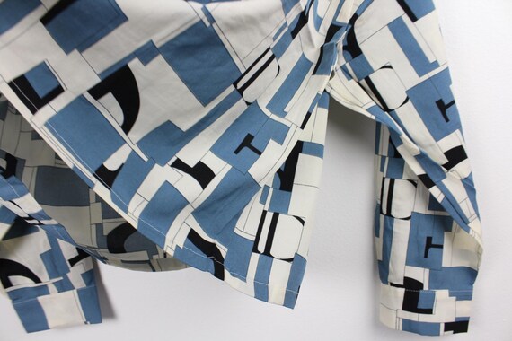 Geometric Pattern Reworked Vintage Button Up Shir… - image 6