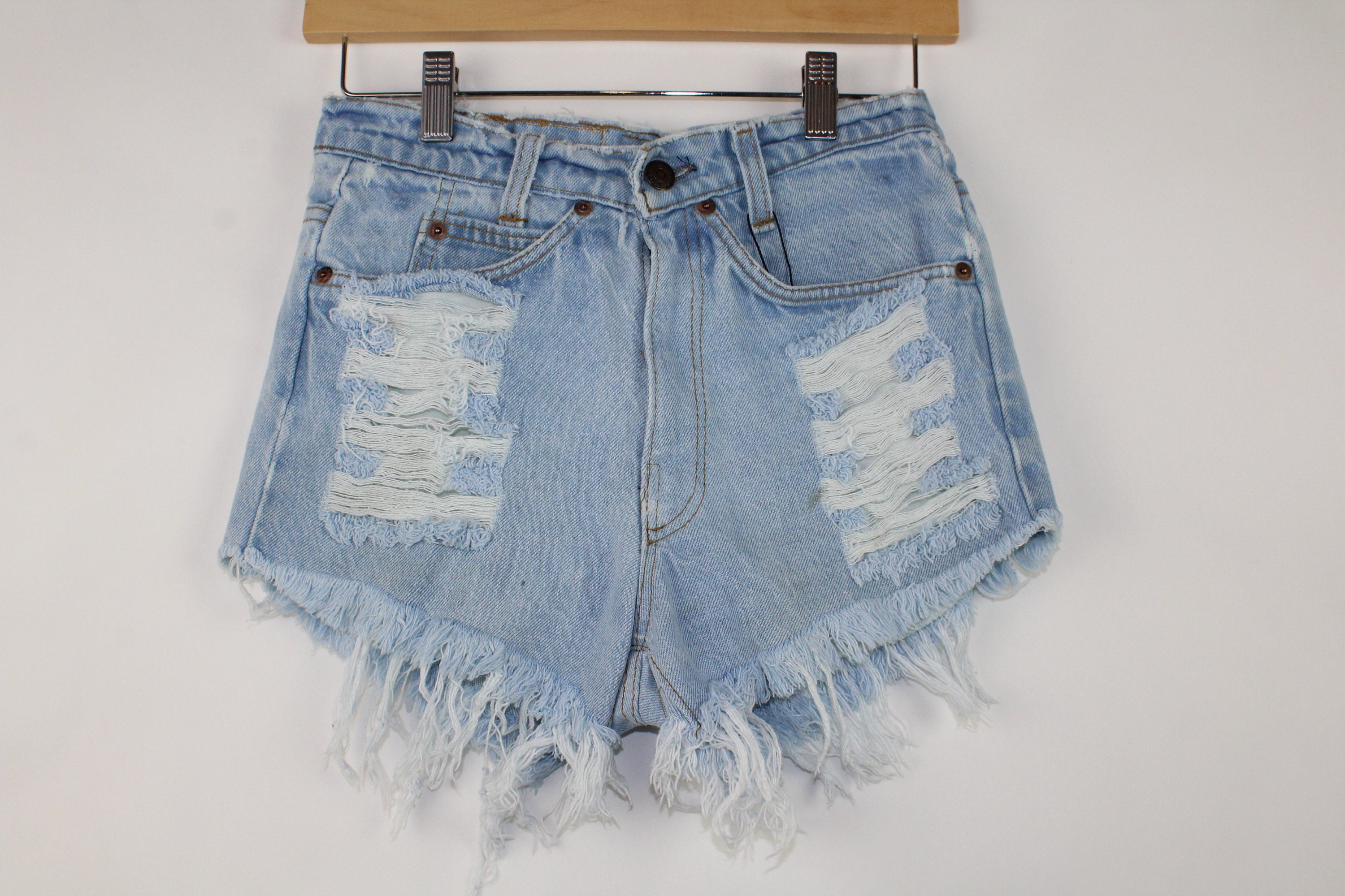 Upcycled Vintage Denim Shorts Jean 90s Levi's High | Etsy