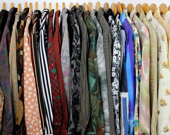 Mystery Pattern Long Sleeve Top - Vintage 90s Blouse - Sustainable Y2K Button Up Shirt