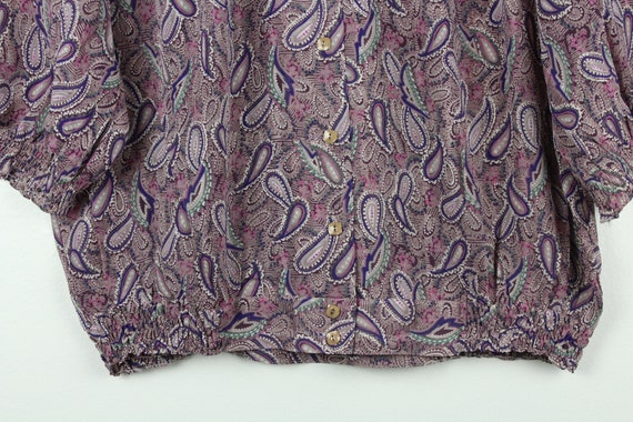Cinched Waist Cropped Vintage Retro Short Sleeve … - image 3