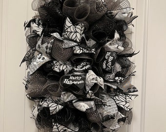 Black Halloween Swag or Table Centerpiece