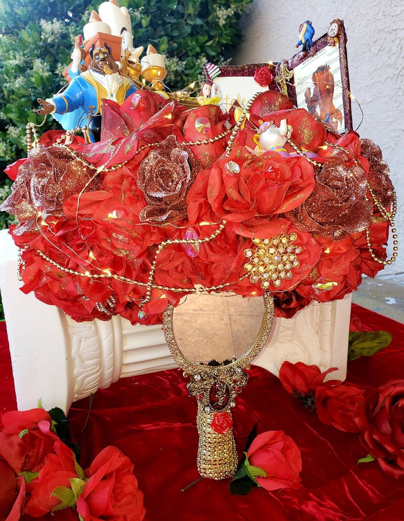 Beauty and the beast wedding bouquet Etsy