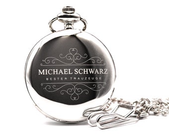 Pocket watch with engraving watch personalized gift communion groom best man gift idea baptism best dad maid of honor birthday idea