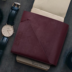 Cartera hombre piel técnica ORIGAMI Marone M01