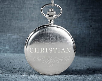 Pocket watch with engraving watch personalized pocket watch custom engraving watch monogrann gift idea communion gift groomsman wedding gift