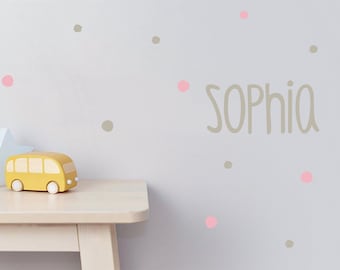 Wall Decal Name Sticker Foil Sticker Wall sticker Your name here DIY Decoration