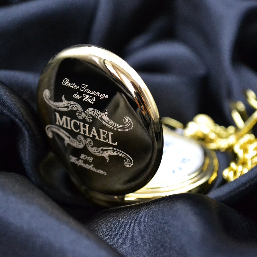 Pocket Watch With Engraving Pocket Watch Best Man Gift for Engagement