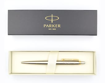 Parker met gravure inclusief geschenkdoos balpen gepersonaliseerd cadeau met gewenste gravure cadeau-idee advocaatpen gegraveerd