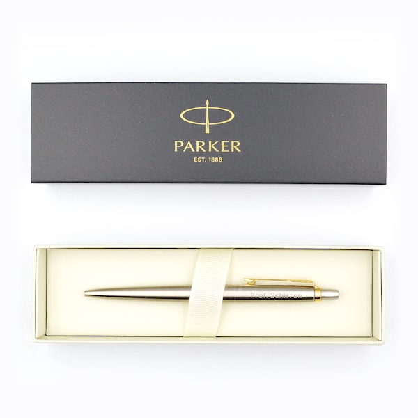 Parker mit Gravur inkl. Geschenkbox Kugelschreiber personalisiert Geschenk mit Wunschgravur Geschenkidee Rechtsanwalt Stift graviert