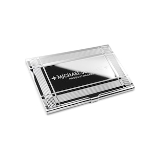 Business card case engraving business card box personalized gift broker gift idea business business card case desired engraving name engraving