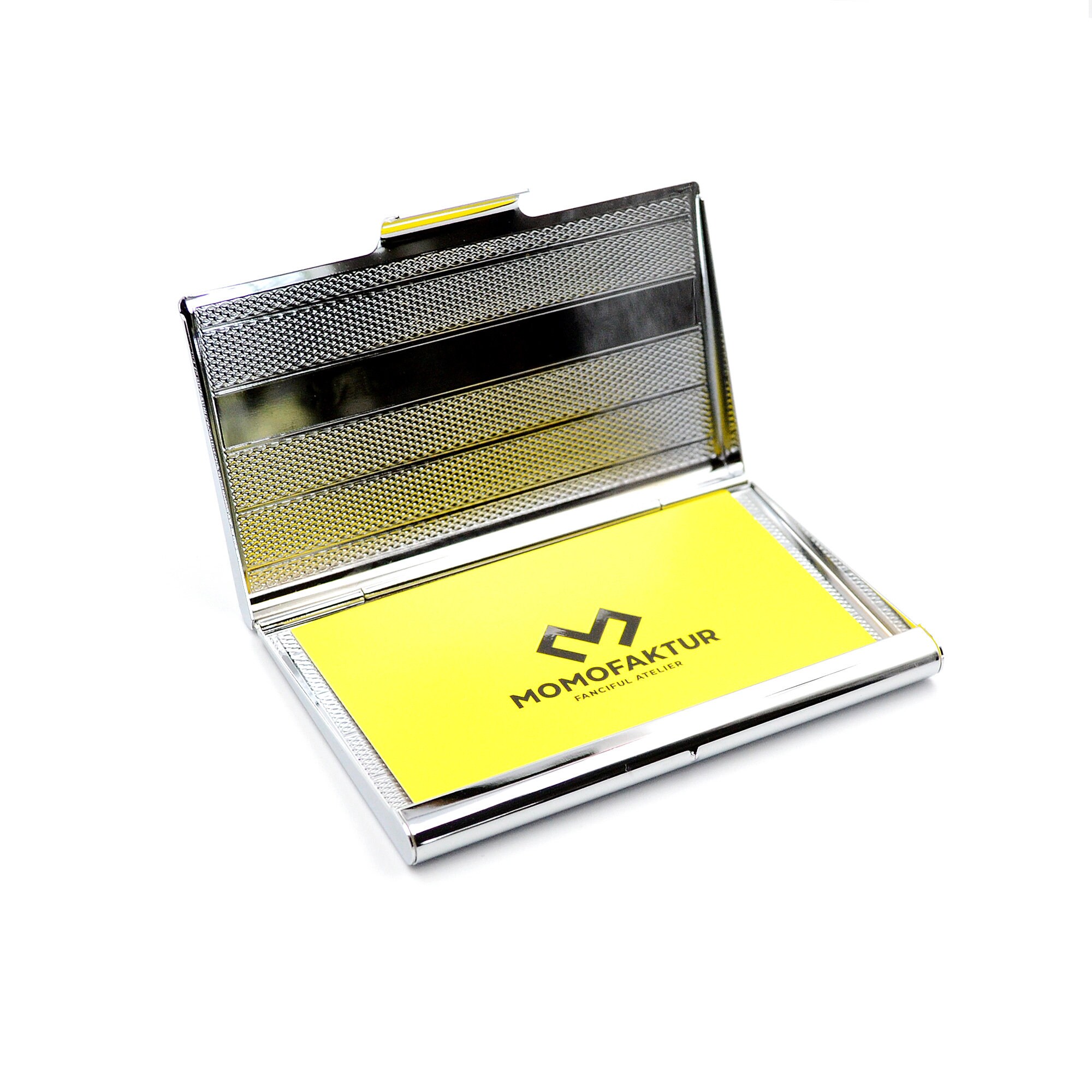 Astuccio Biglietti Da Visita Con Incisione Visitenkartenhalte Caso Di Carta - Foto 7