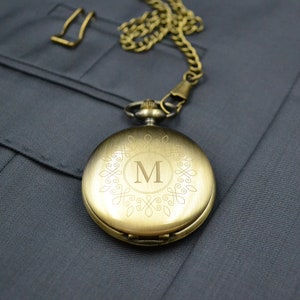 Pocket watch with engraving watch personalized for baptism gift maid of honor wedding best man gift idea baptism communion Altgolg