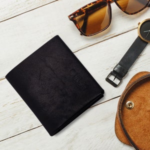 Cartera Piel Unisex ORIGAMI Técnica Negro M02