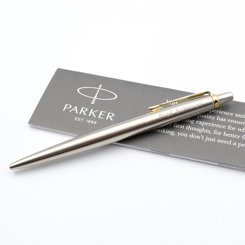 Parker mit Gravur inkl. Geschenkbox Kugelschreiber personalisiert Geschenk mit Wunschgravur Geschenkidee Rechtsanwalt Stift graviert Bild 4