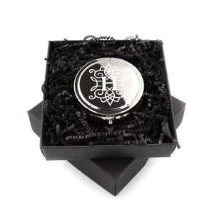 Pocket ashtray with engraving Personalized pocket ashtray Ashtray polished metal