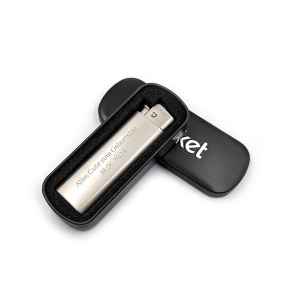 Cricket Lighter With Engraving Color Silver