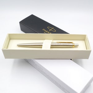 Parker mit Gravur inkl. Geschenkbox Kugelschreiber personalisiert Geschenk mit Wunschgravur Geschenkidee Rechtsanwalt Stift graviert Bild 3