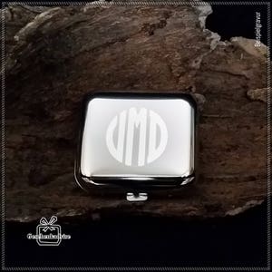 Classic pocket ashtray with engraving