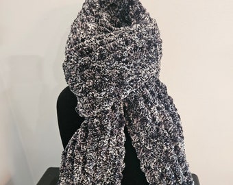 Super Soft Chenille Scarf (Black)