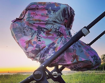 Stroller Rain cover Pram Buggies Newborn First present Baby girl Water resistant Leopard Baby gift Boy