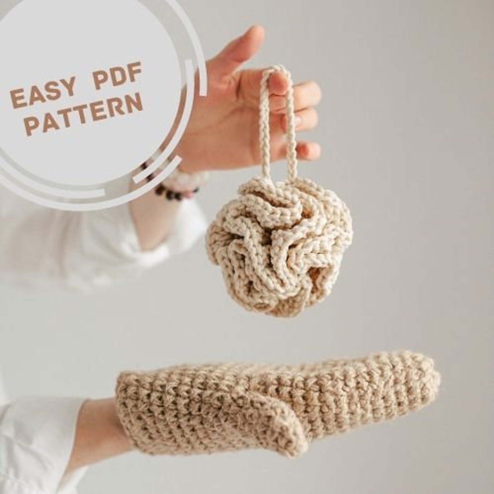 Crochet Bath Shower Pouf Pattern Homemade Skin Care Bath Etsy