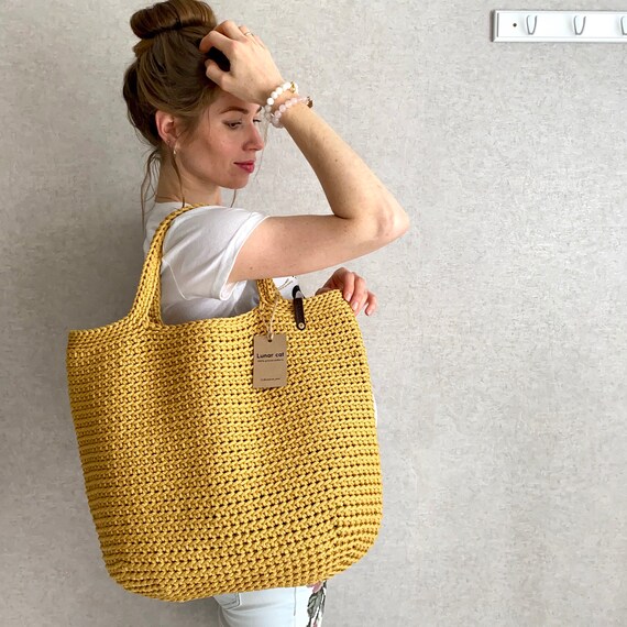 Crochet Tote Bag XXL Size Extra Large Tote Bag Large Market | Etsy
