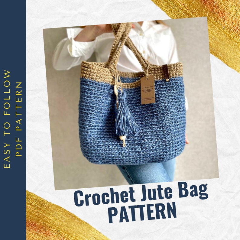 Crochet Tote Bag Pattern PDF Pattern Crochet Bag Easy Etsy