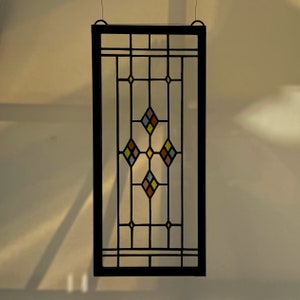 Frank Lloyd Wright-Inspired Stained Glass Sun-Catcher