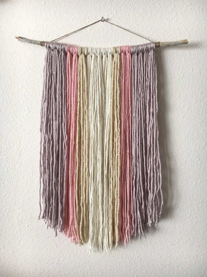 Boho Yarn Wall Hanging Rustic Home Decor The Arizona | Etsy