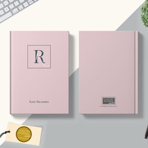 2023-2027 Five Year Monthly Planner Calendar. Personalized Custom Name Monogram Letters. 60 Months 5 Year Planning Journal Notes Unique