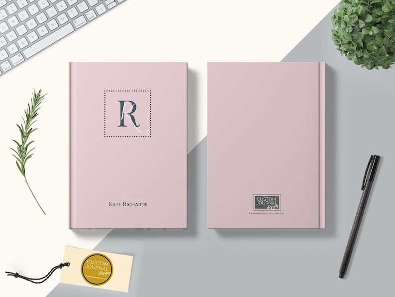 2023-2027 Five Year Monthly Planner Calendar. Personalized Custom Name Monogram Letters. 60 Months 5 Year Planning Journal Notes Unique