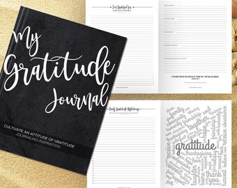 Gratitude Journal, Hardcover, Charcoal