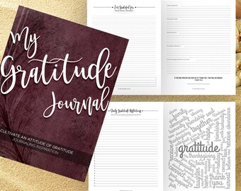Gratitude Journal Writing Prompts. Notebook. Daily Guided Journal Book. Quotes. Thankful Journal. To Write In. Writing Journal. Wine Journal