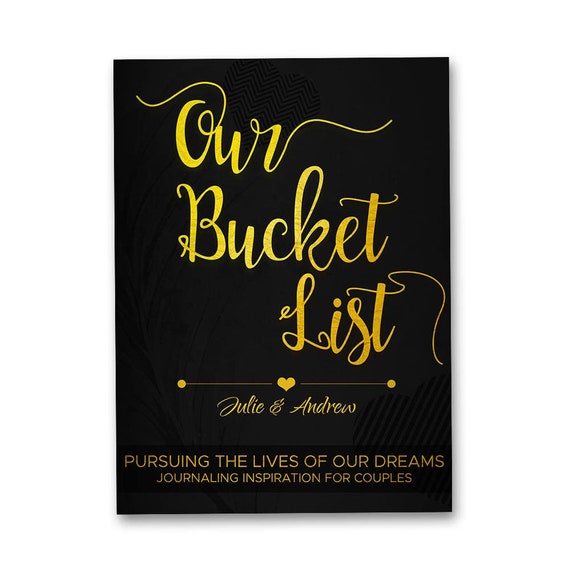 Personalised Couple Bucket List Journal 