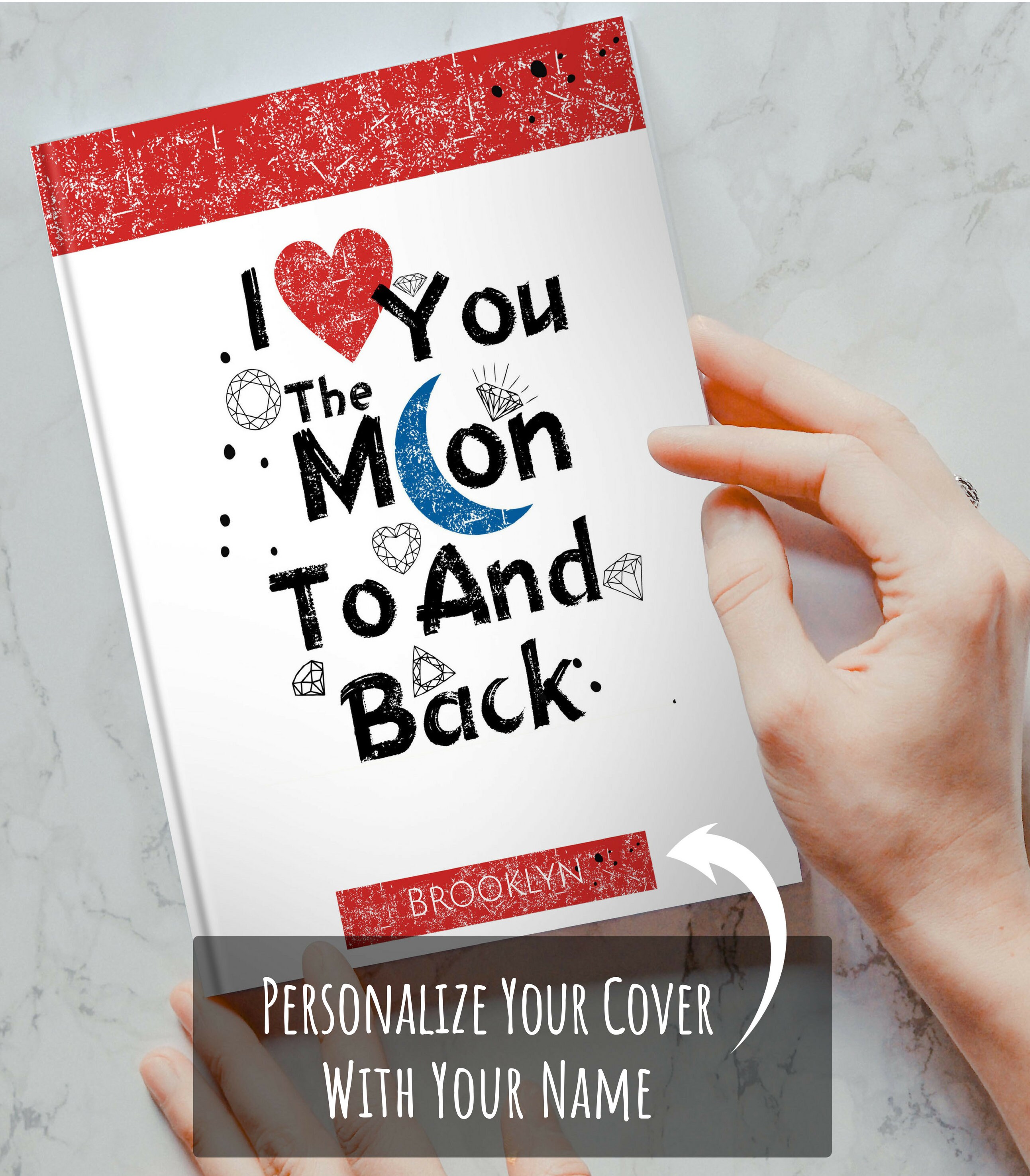 I Love You to the Moon and Back Quote Personalized Custom