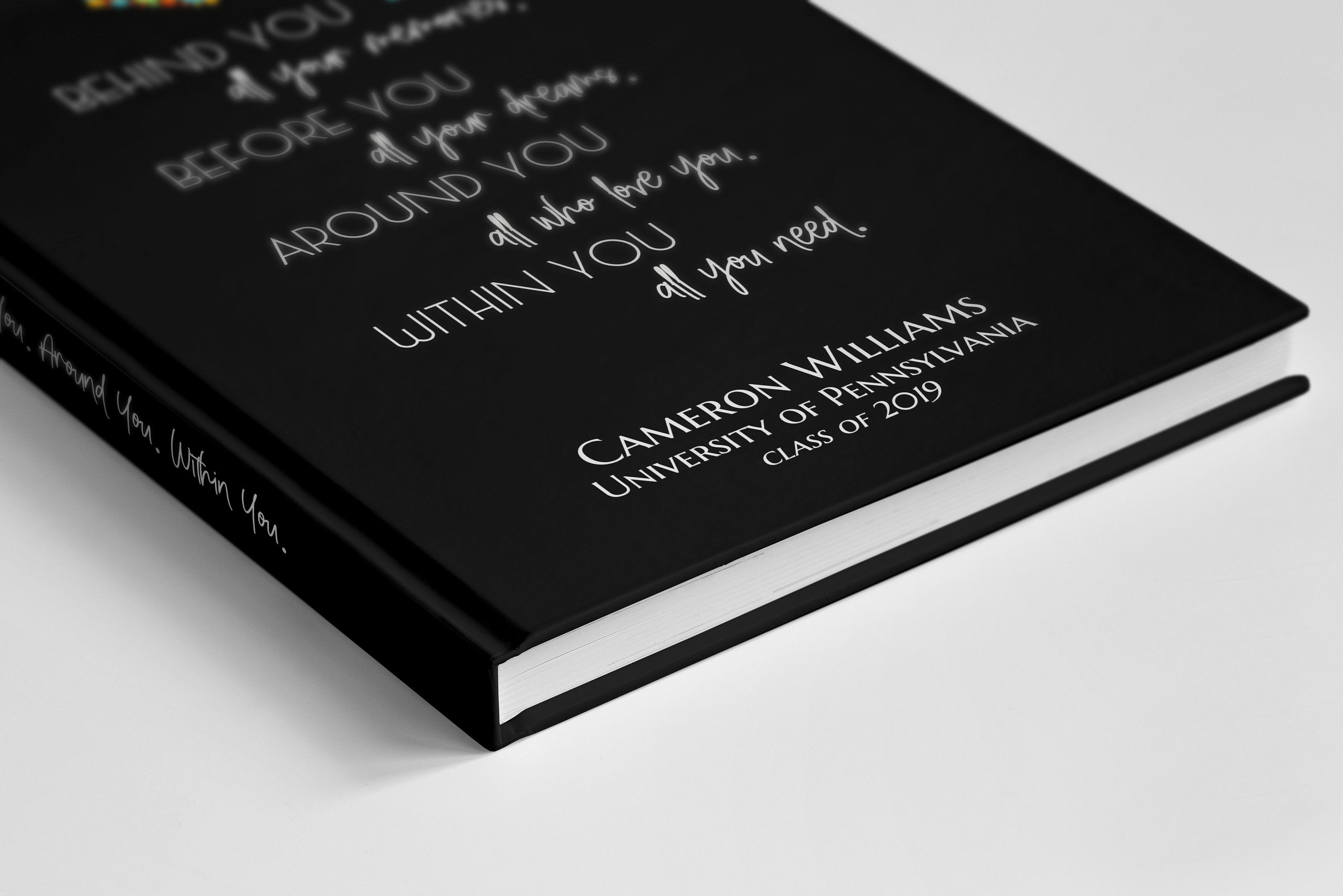 PERSONALIZED Graduate Autograph Guestbook Writing Journal. Custom Name