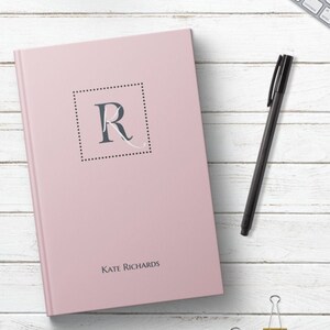 2023-2027 Five Year Monthly Planner Calendar. Personalized Custom Name Monogram Letters. 60 Months 5 Year Planning Journal Notes Unique