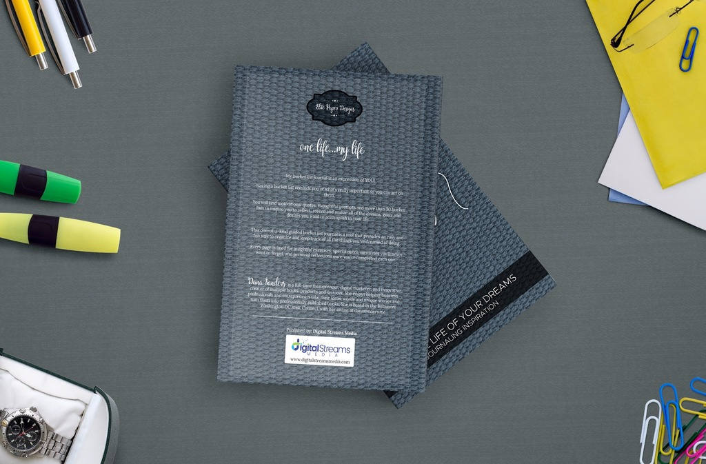 Bucket List Journal Planner with Writing Prompts. 8.5 x 11 Bucket List