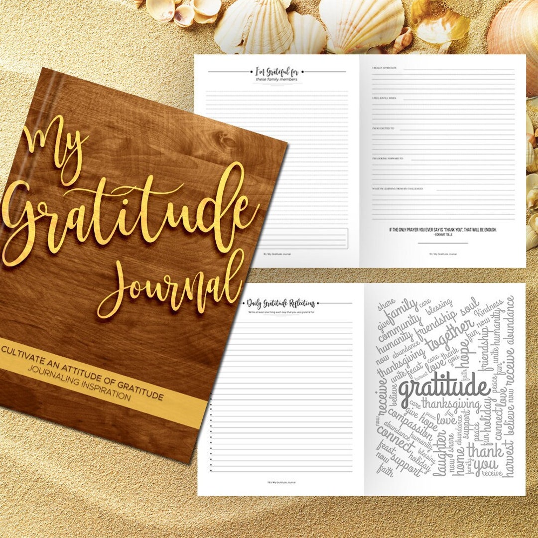 Gratitude Journal Writing Prompts. Notebook. Daily Guided Journal Book ...